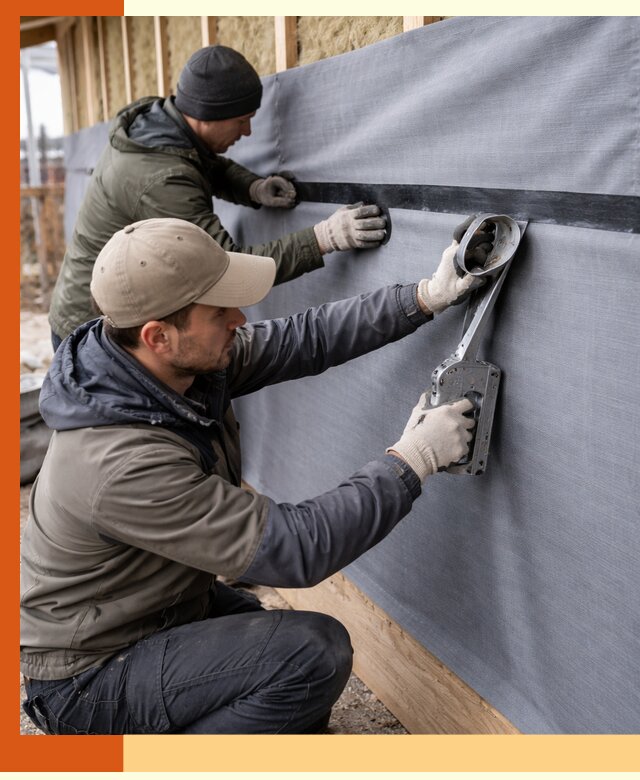 Монтаж ветроизоляции зданий и конструкций в Щербинке